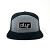 7 Panel Original PLYR Snapback - Grey/Black