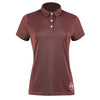 Women's Functional Polo - Maroon