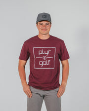 PLYR GOLF T-Shirt - Maroon